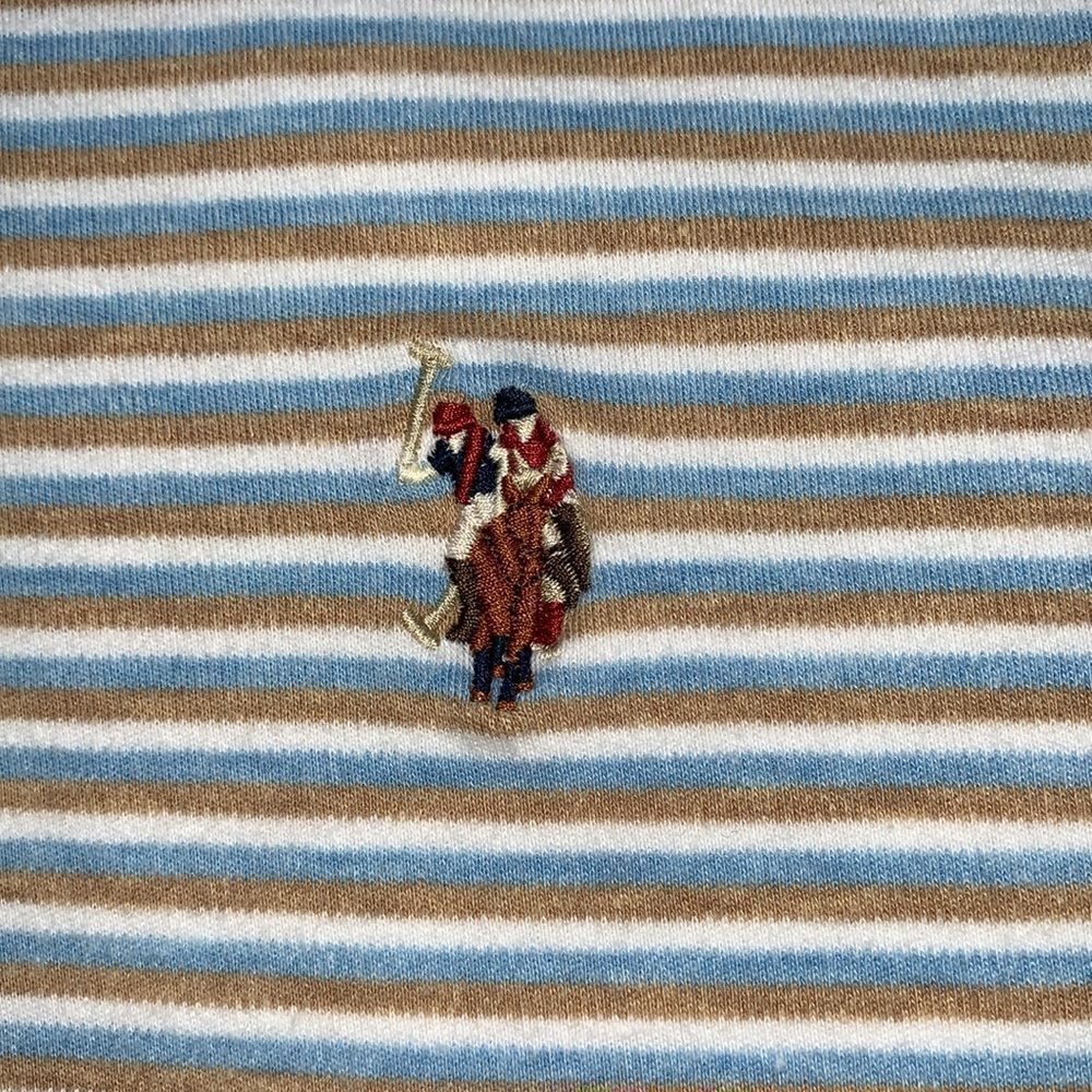 US Polo Assn. Luxuri Feel Men's Striped Short Sleeve Shirt Size XL - Picture 4 of 7